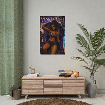 Anime Wall Art Yoruichi Bleach Poster Otaku Room Decor Collector Gift Print