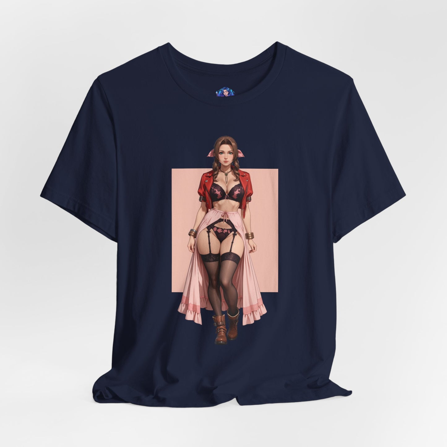 Aerith-T-Shirt | Final Fantasy VII Grafik-T-Shirt für Otaku &amp; Gaming-Fans | Anime-Heldinnen-Shirt