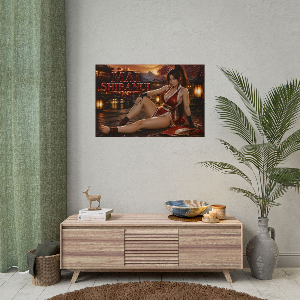 Mai Shiranui King of Fighters Poster Wall Art Character Room Decor Collectible P