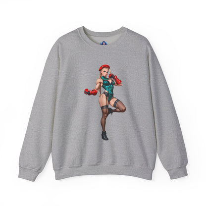 Біла толстовка Cammy, чохол Street Fighter Crewneck, ігровий одяг для бійців та фанатів