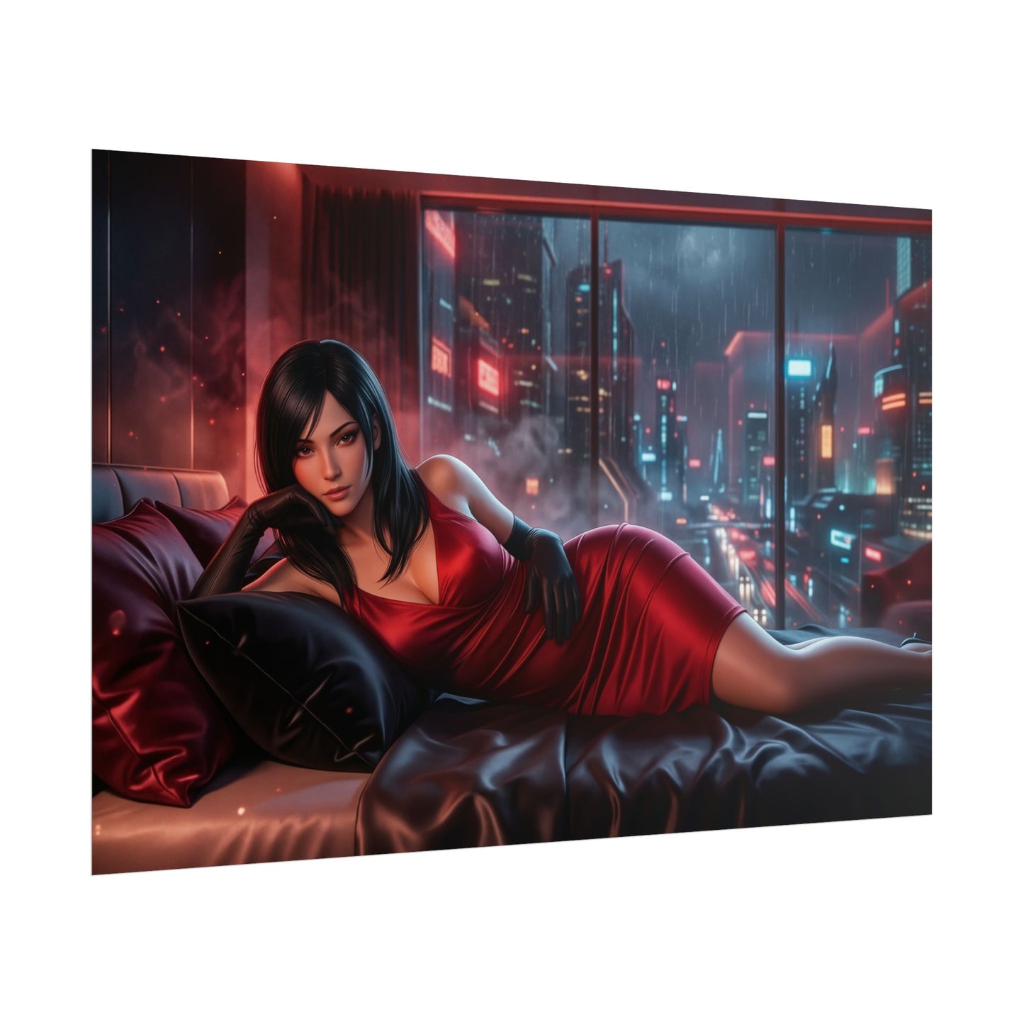Ada Wong Poster, Resident Evil Wall Art, Gaming Poster, Room Decor