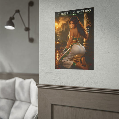 Christie Monteiro Poster, Tekken Wall Art, Gaming Print, Pin Up Decor