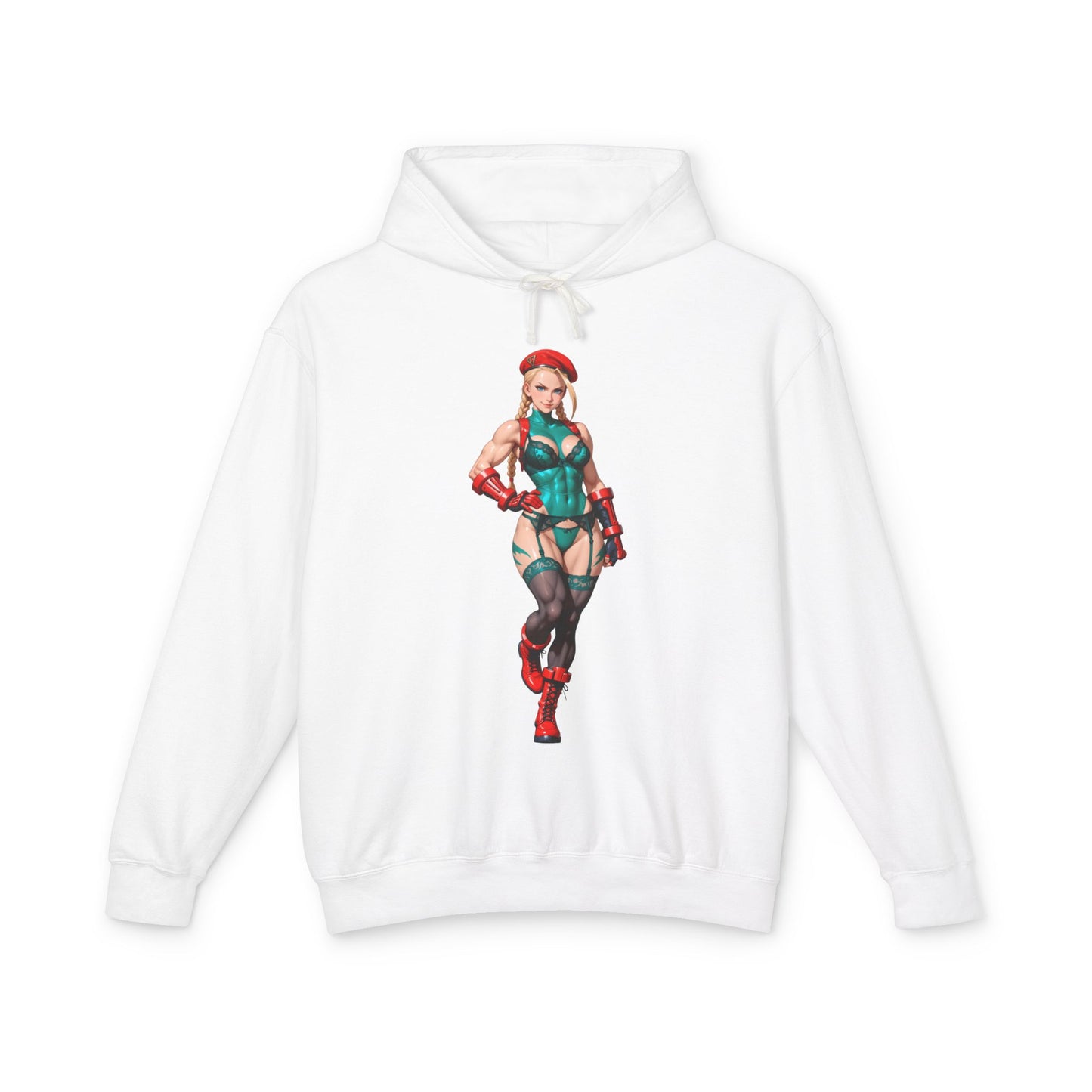 Cammy White Hoodie | Street Fighter Gamer Hoodie | Anime Waifu Grafik-Pullover