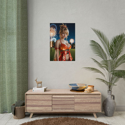 Настінний художній плакат Вайфу | Аніме-принт Йоймія для фентезійного декору або ігрової кімнати