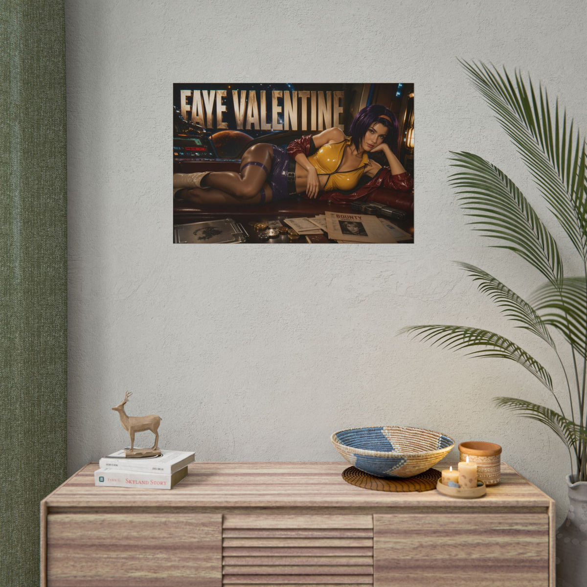 Anime Room Decor Faye Valentine Cowboy Bebop Poster Wall Art Character Print