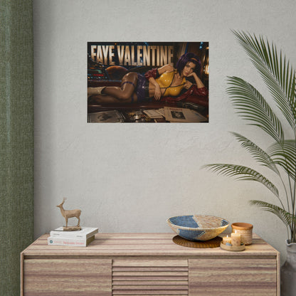 Anime Room Decor Faye Valentine Cowboy Bebop Poster Wall Art Character Print