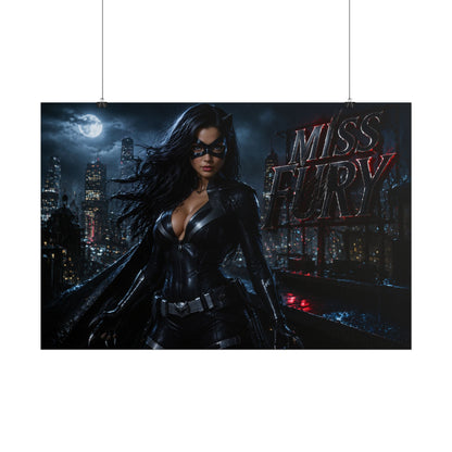 Miss Fury Comic Poster Character Wall Art Collector Room Decor Art Print