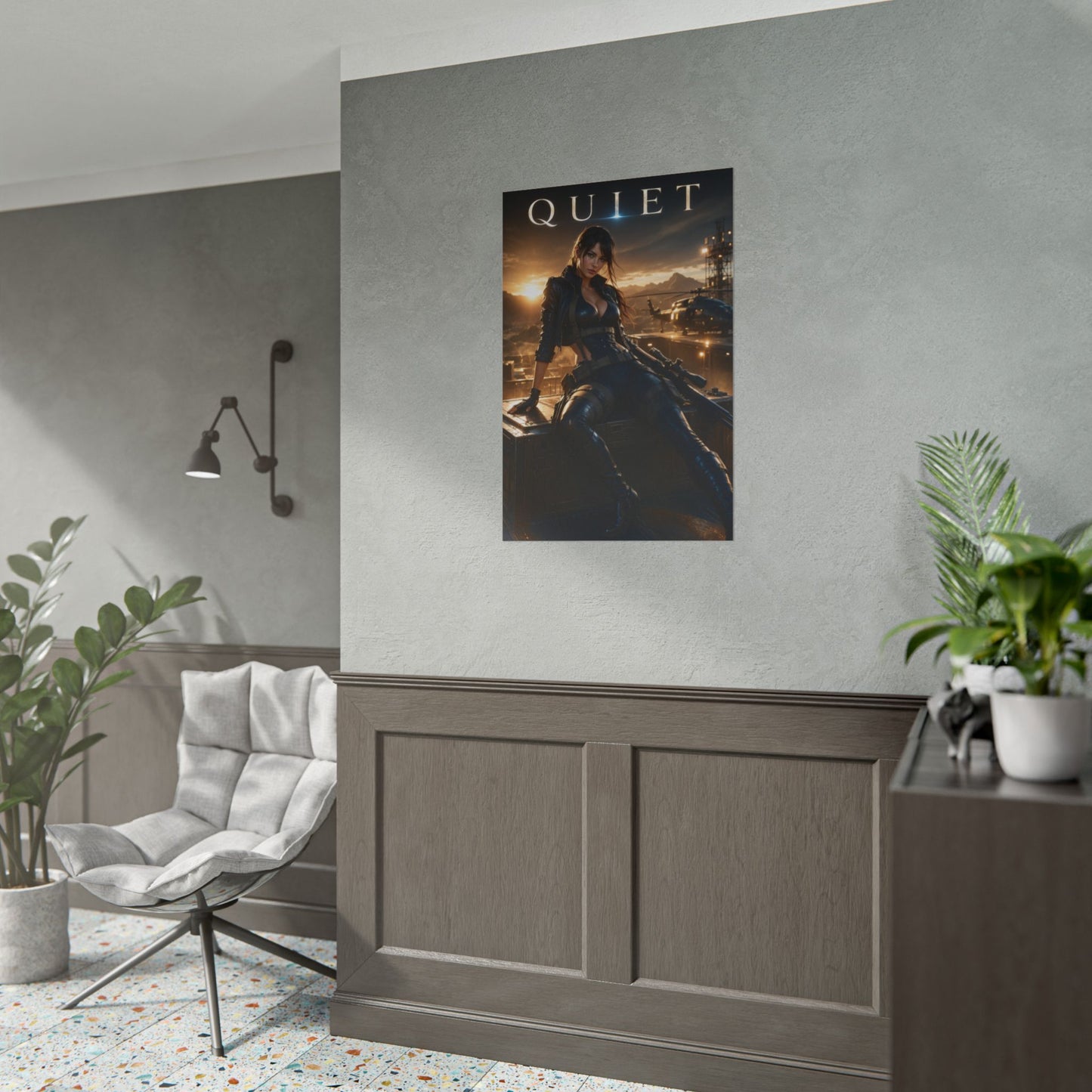 Metal Gear Solid Quiet Poster MGS Gaming Wall Art Print Decor