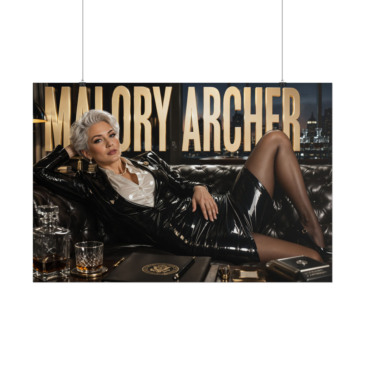 Malory Archer Archer Poster Cartoon Wall Art Room Decor Collectible Print