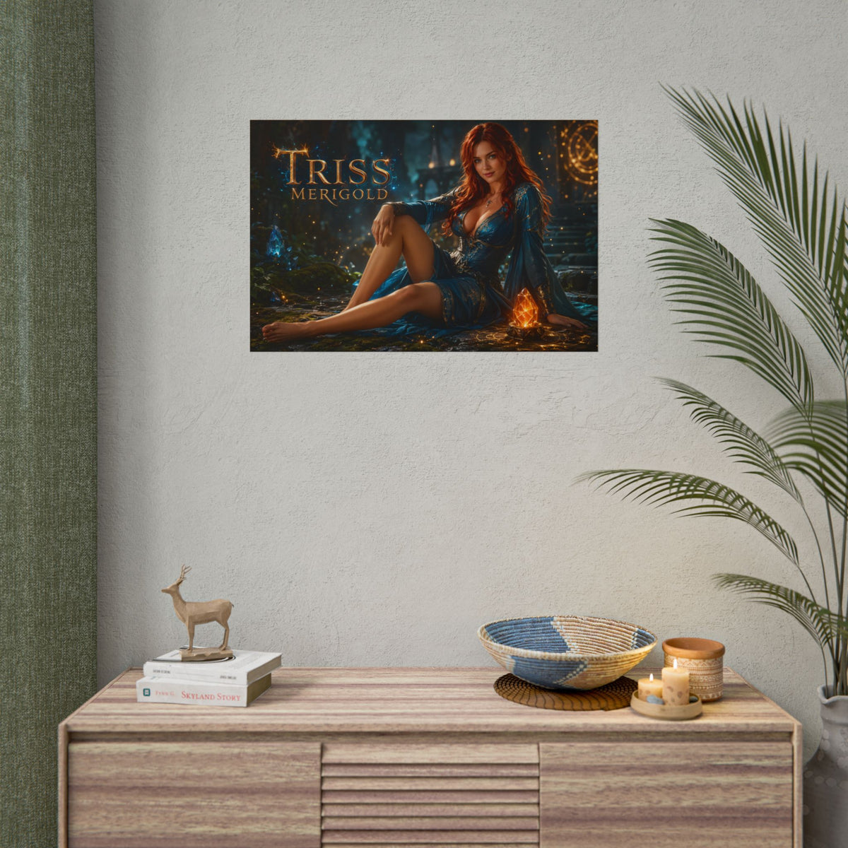 Collector Fantasy Wall Art Triss Merigold The Witcher Character Poster Room Gift