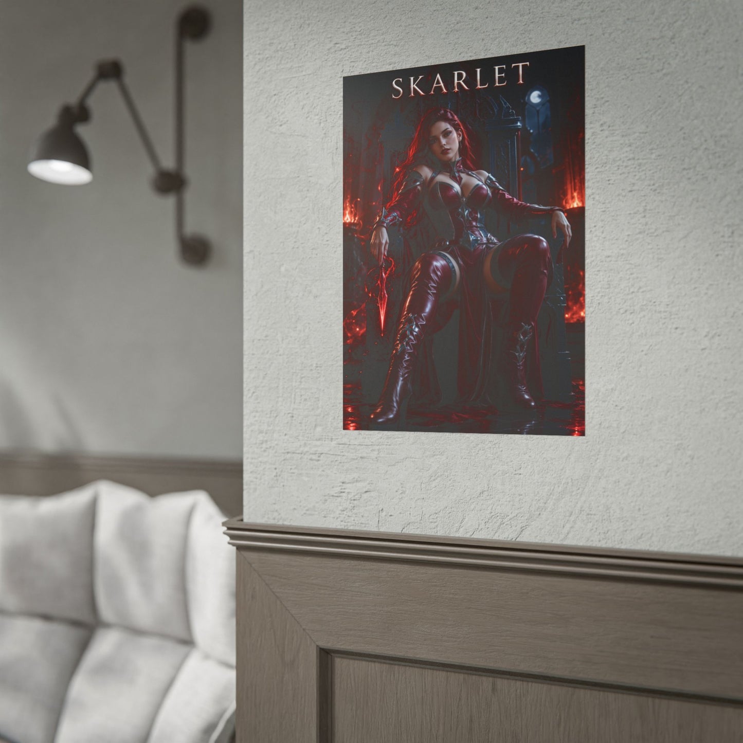 Skarlet MK Poster Mortal Kombat Gaming Wall Art Print Decor