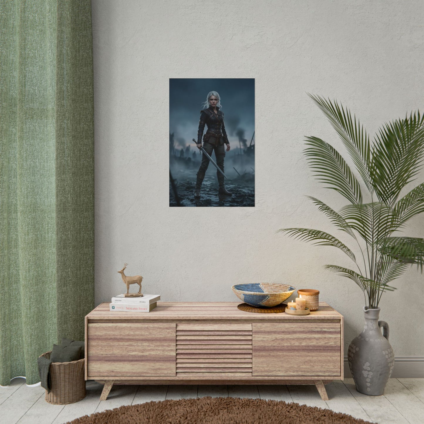 Ciri Poster The Witcher Wall Art Print Fantasy Gaming Decor
