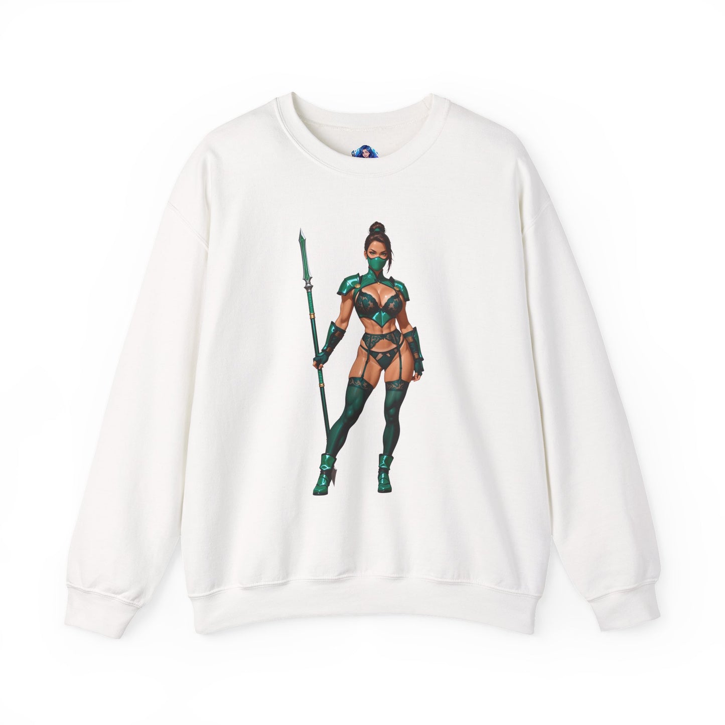 Толстовка Jade Mortal Kombat, топ Emerald Assassin Crewneck, затишний ігровий вуличний одяг для колекціонерів