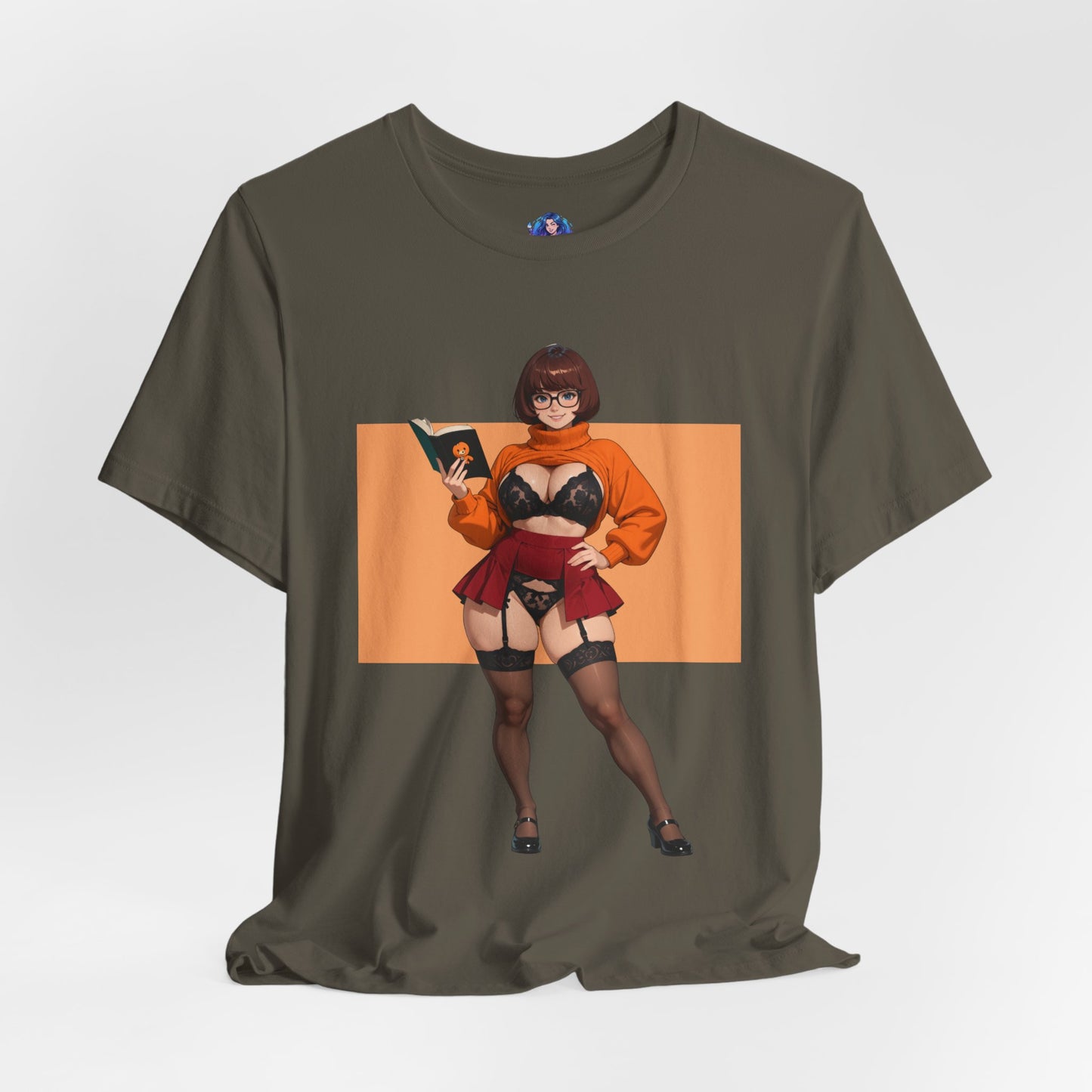 Velma Grafik-T-Shirt | Süßes Nerd-Girl-T-Shirt für Otakus und Retro-Fans | Smart-Heroine-Shirt