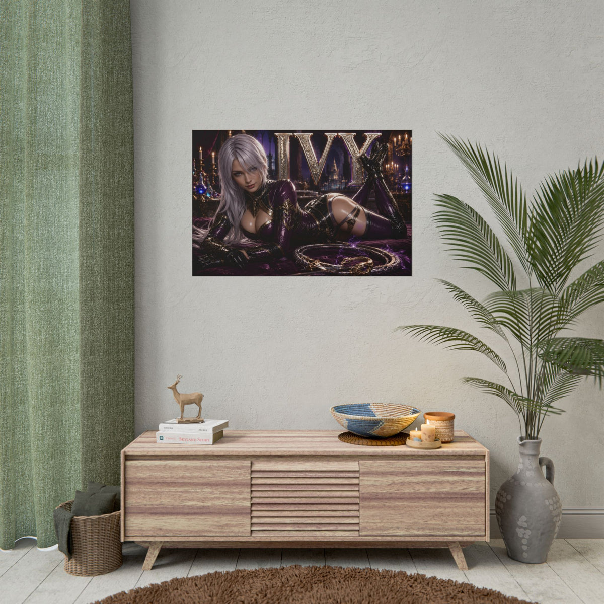 Ivy Valentine Character Poster Soulcalibur Gamer Room Wall Art Collectible Decor
