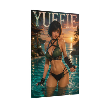 Gaming Wall Art Yuffie Kisaragi Poster Bedroom Game Room Decor Art Print
