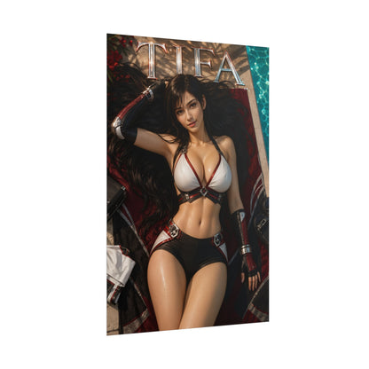 Tifa Lockhart Character Wall Art Gaming Poster Office Room Decor Print