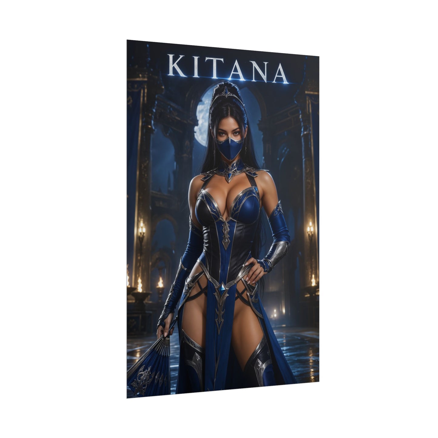 Kitana MK Poster Mortal Kombat Gaming Wall Art Print
