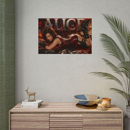 Alice Resident Evil Poster Gaming Wall Art Gamer Room Decor Collectible Print
