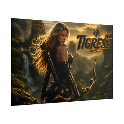 Tigress Character Poster Comic Style Wall Decor Bedroom Collector Gift
