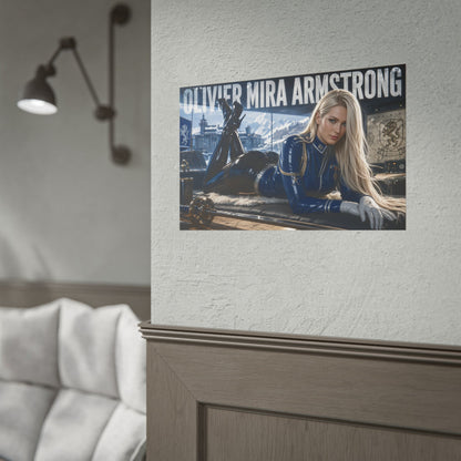 Olivier Mira Armstrong Fullmetal Alchemist Poster Wall Art Character Room Decor