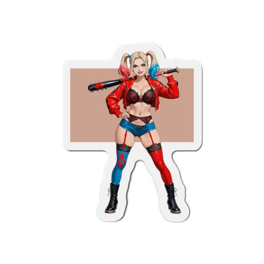 Harley Quinn Magnet – Sexy Comic-Girl-Kühlschrankmagnet, Anime-Schurken-Deko