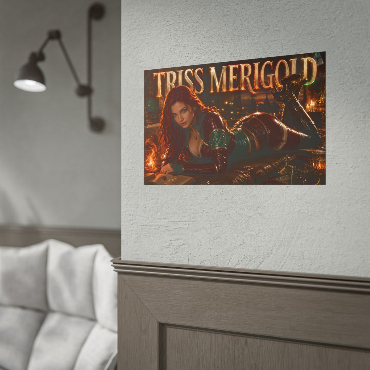 Triss Merigold The Witcher Wall Art Poster Gaming Decor Collectible Gamer Gift