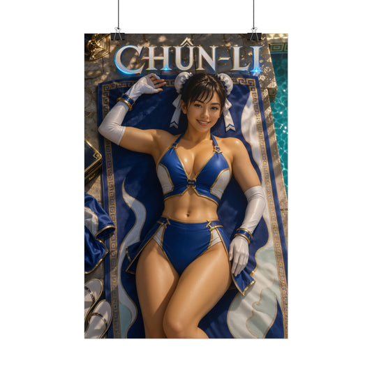 Chun Li Street Fighter Poster PC Gaming Wall Decor Bedroom Art Collector Gift