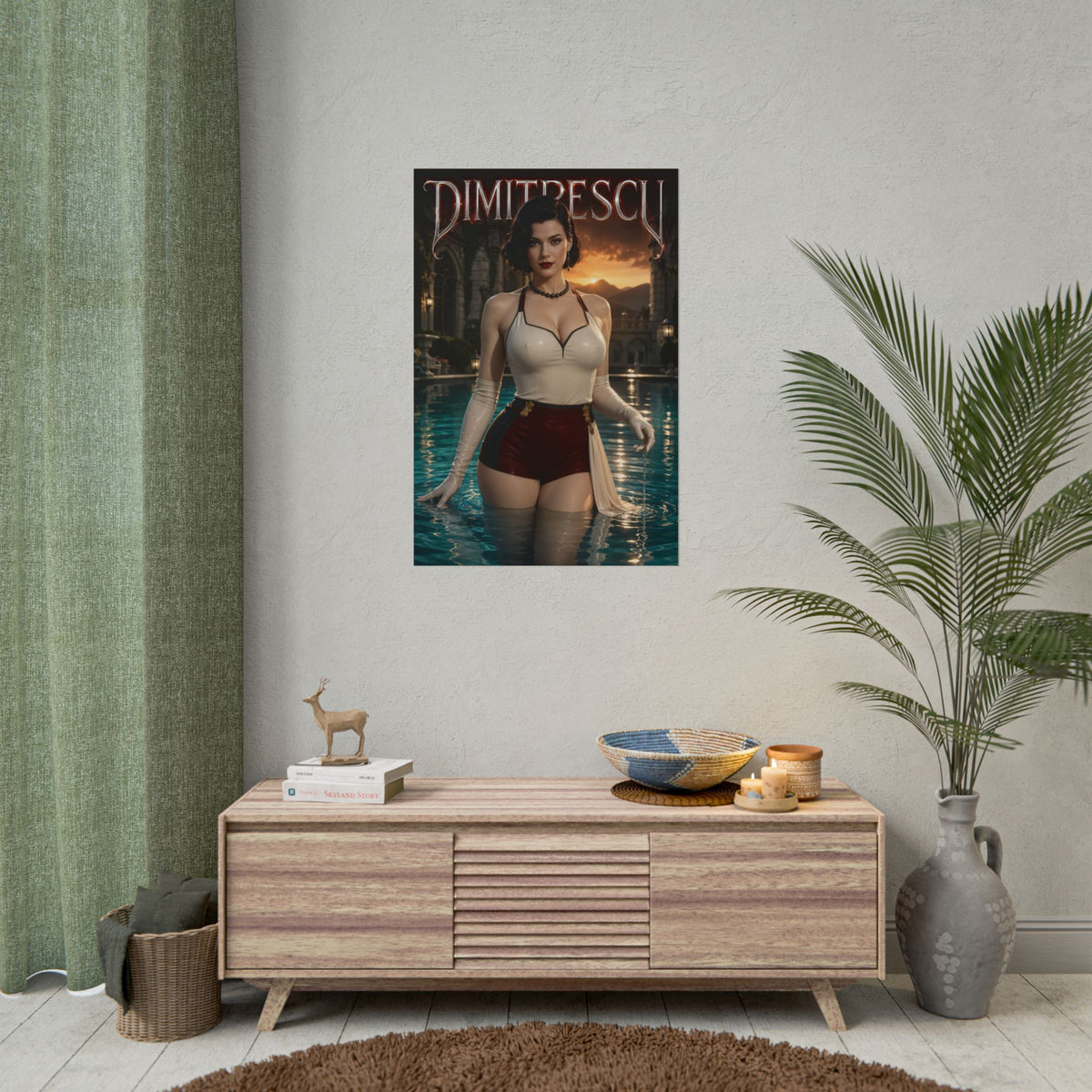 Lady Dimitrescu Resident Evil Poster Wall Art Character Room Decor Collectible P