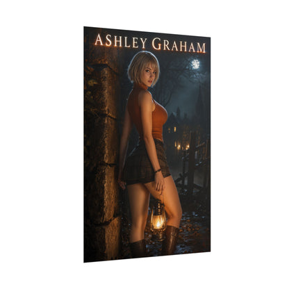 Resident Evil 4 Ashley Graham Video Game Poster Wall Art Print