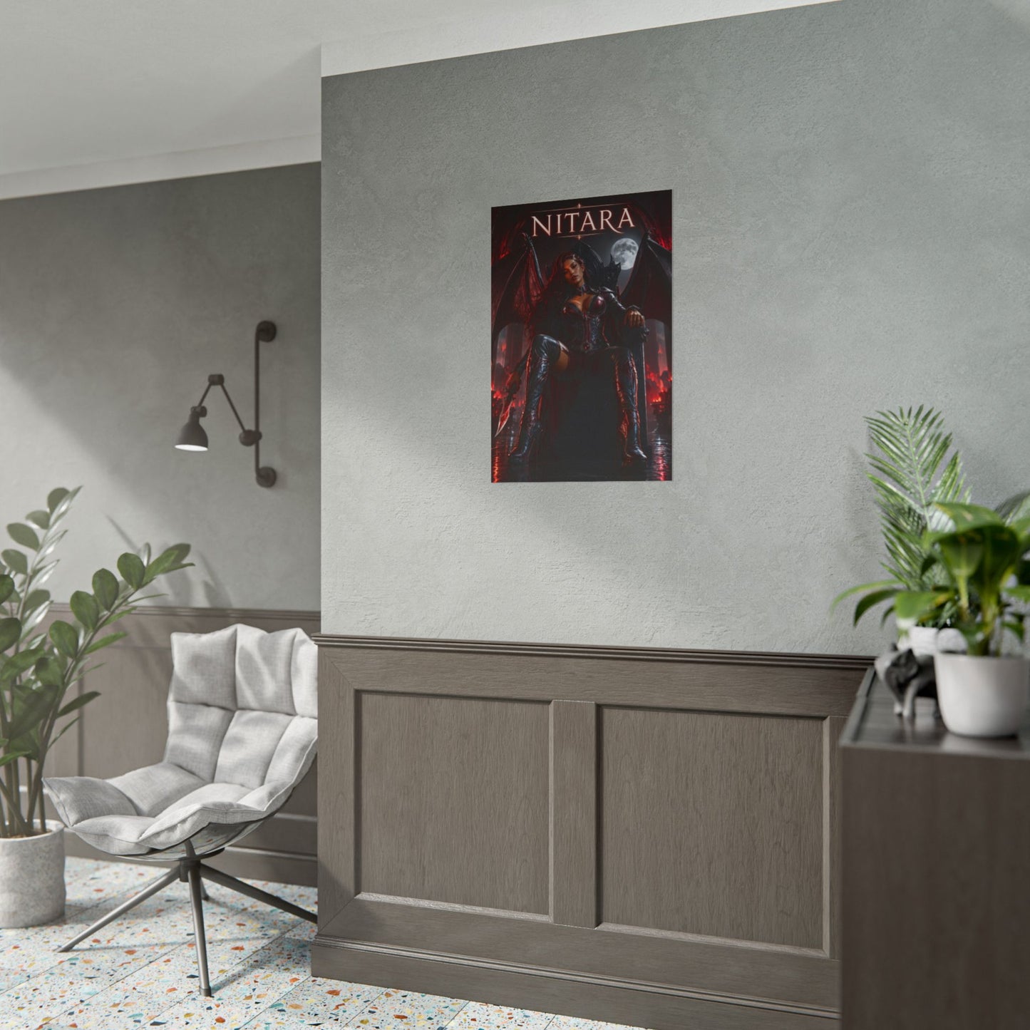 Nitara Mortal Kombat Poster MK Gaming Wall Art Print Decor