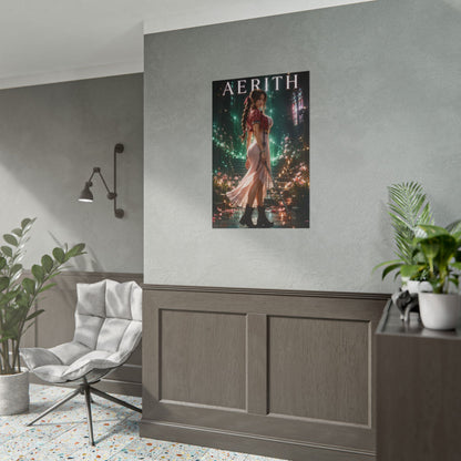 Aerith Final Fantasy 7 Remake Poster FFVII Wall Art Print
