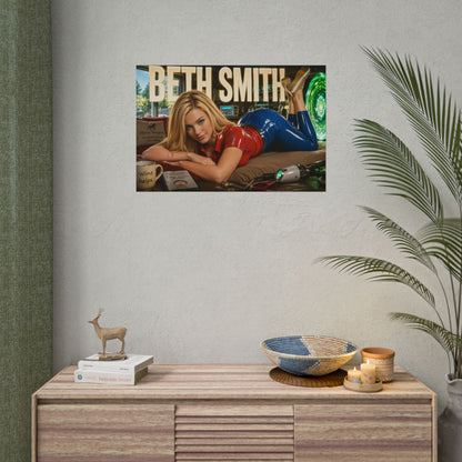 Beth Smith Character Poster Rick and Morty Wall Decor Collectible Art Print