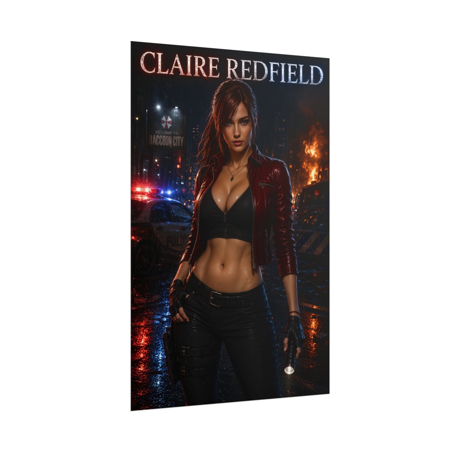 Resident Evil Claire Redfield Video Game Poster Wall Art Print