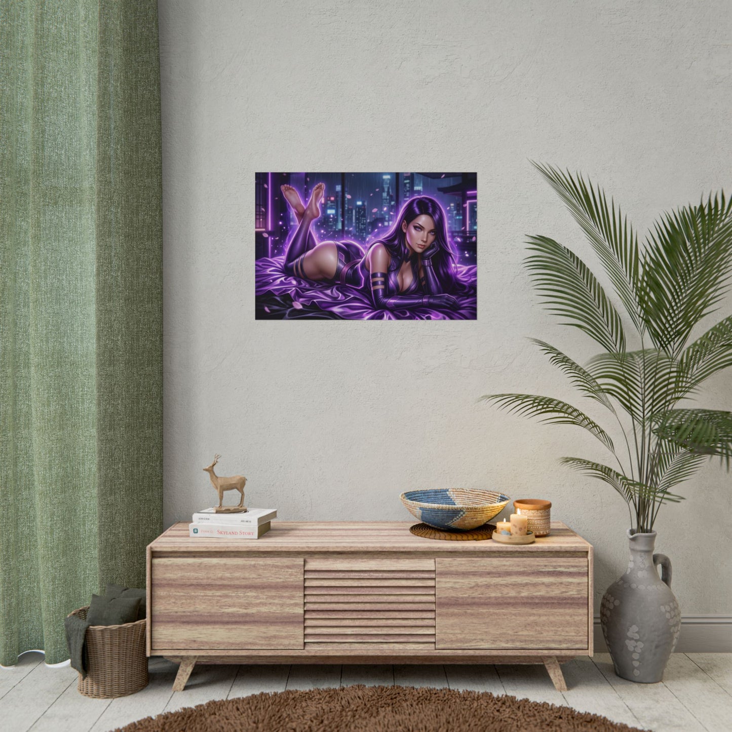 Psylocke Poster, Marvel Comics Wandbild, Fantasy Druck Dekoration
