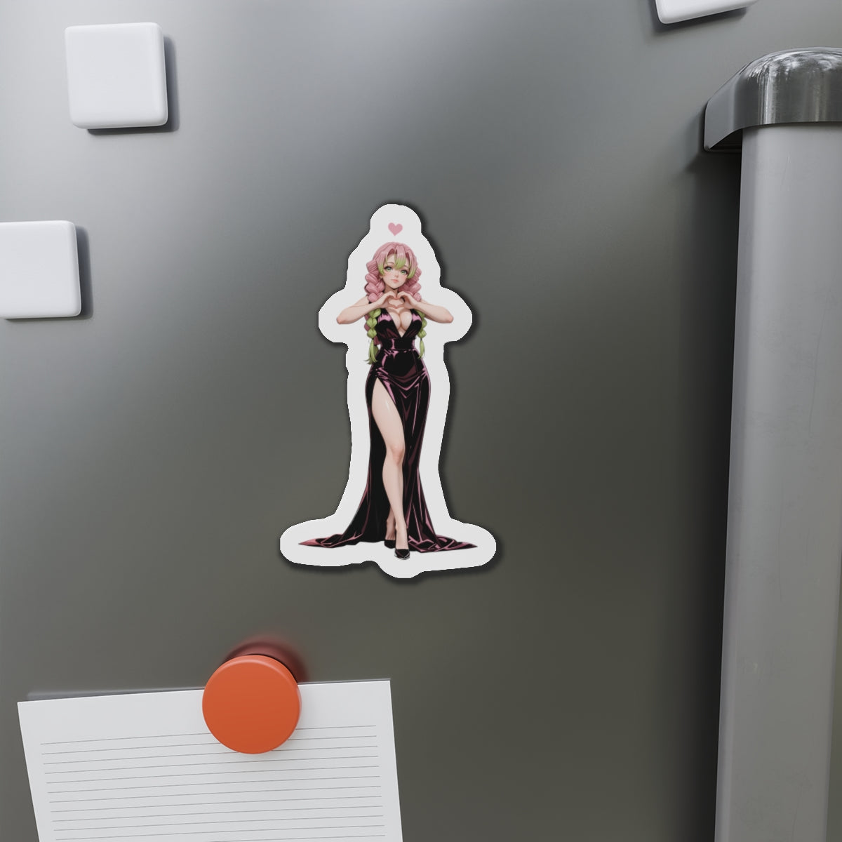 Mitsuri Kanroji Magnet – Demon Slayer Anime Girl Fridge Magnet, Cute Decor