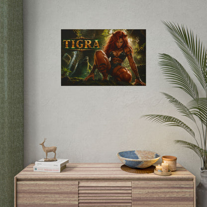 Tigra Comic Poster Character Wall Art Collector Room Decor Art Print