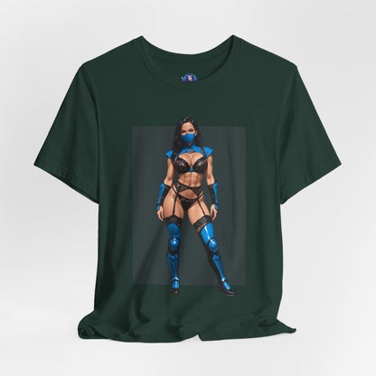 Kitana T-Shirt | Mortal Kombat Grafik-T-Shirt für Gamer &amp; Anime-Fans | Prinzessin Kriegerin Shirt