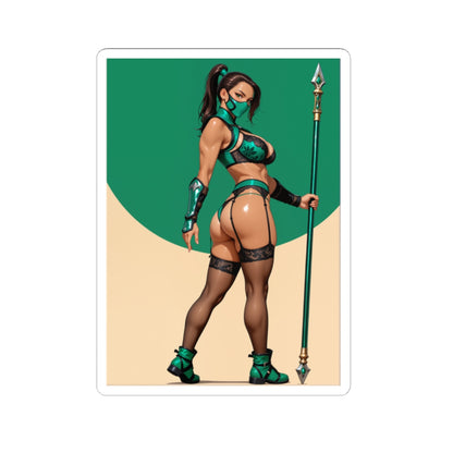 Jade-Aufkleber – Mortal Kombat Vinyl-Aufkleber für Laptops, Notizbücher und Innendekoration