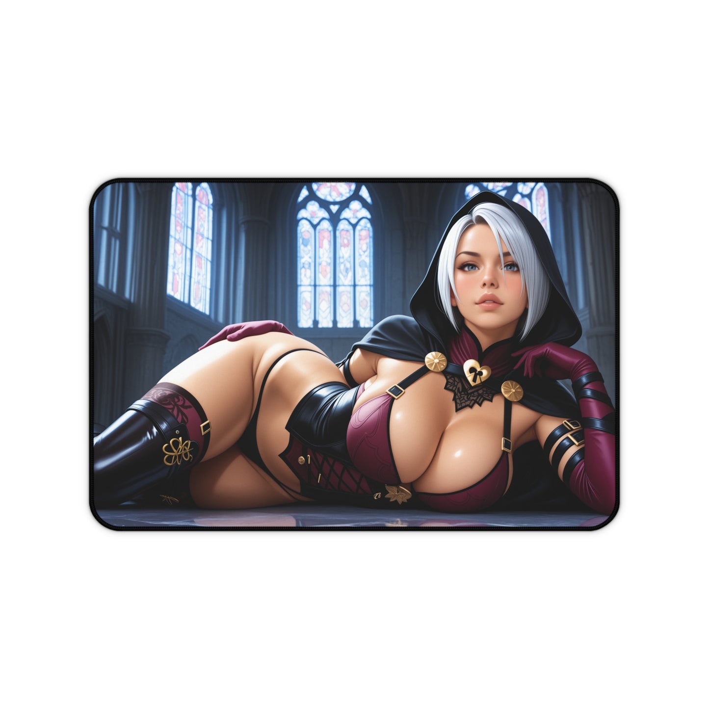 Ivy Valentine Schreibtischunterlage, Soulcalibur Heroine Mauspad, Fantasy Gaming Schreibtisch-Setup