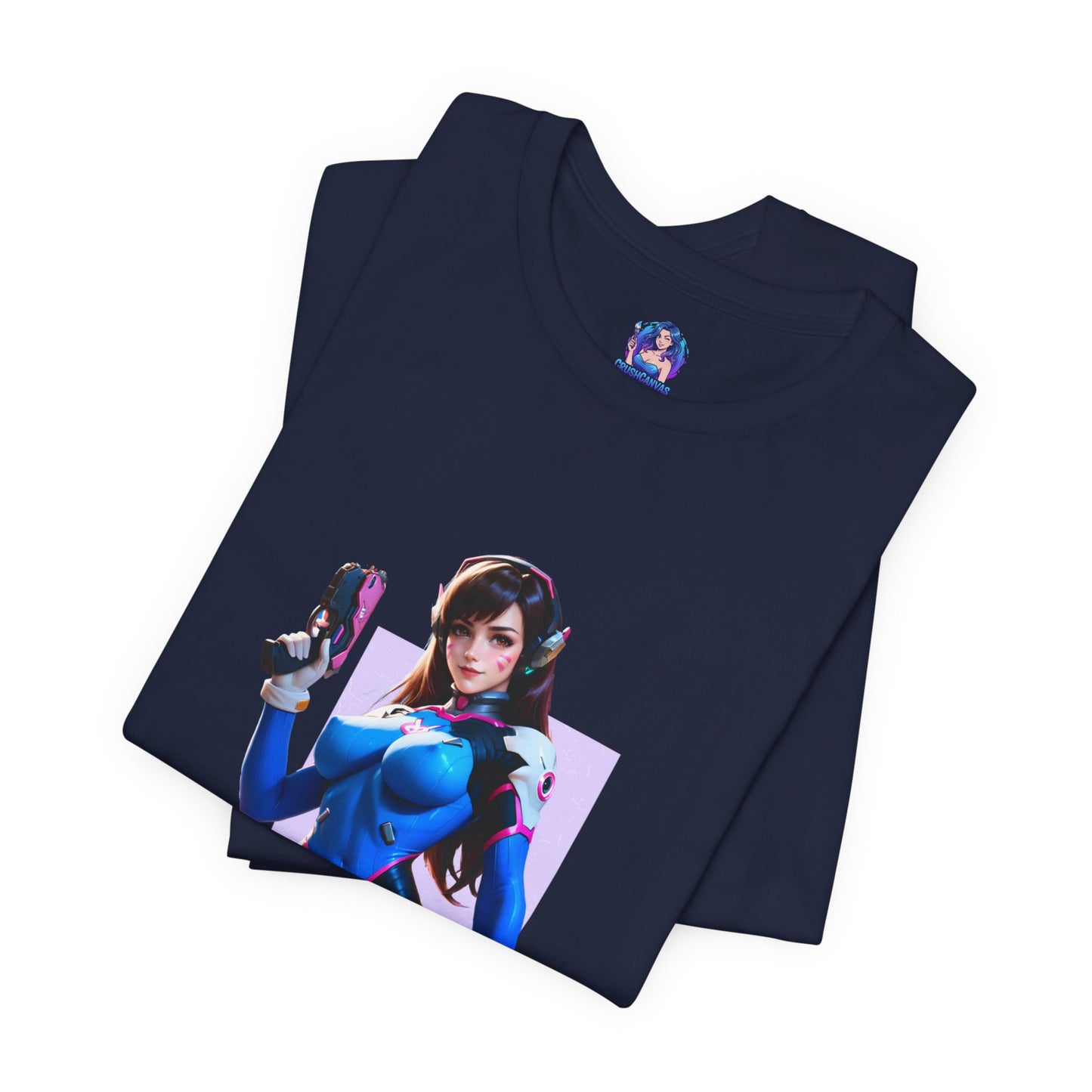 D.Va-T-Shirt | Overwatch-Gamer-Girl-Shirt für Otakus und E-Sport-Fans | Süßes Waifu-Shirt