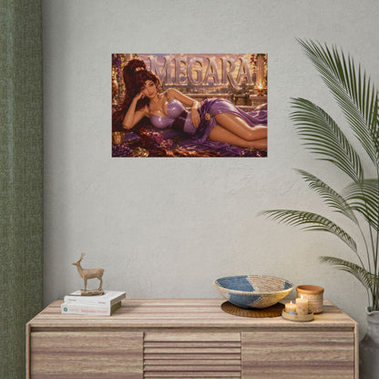 Fantasy Wall Art Megara Hercules Poster Character Room Decor Gift Print