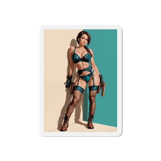 Lara Magnet – Sexy Tomb Raider Anime Magnet, Hot Adventurer Girl Decor
