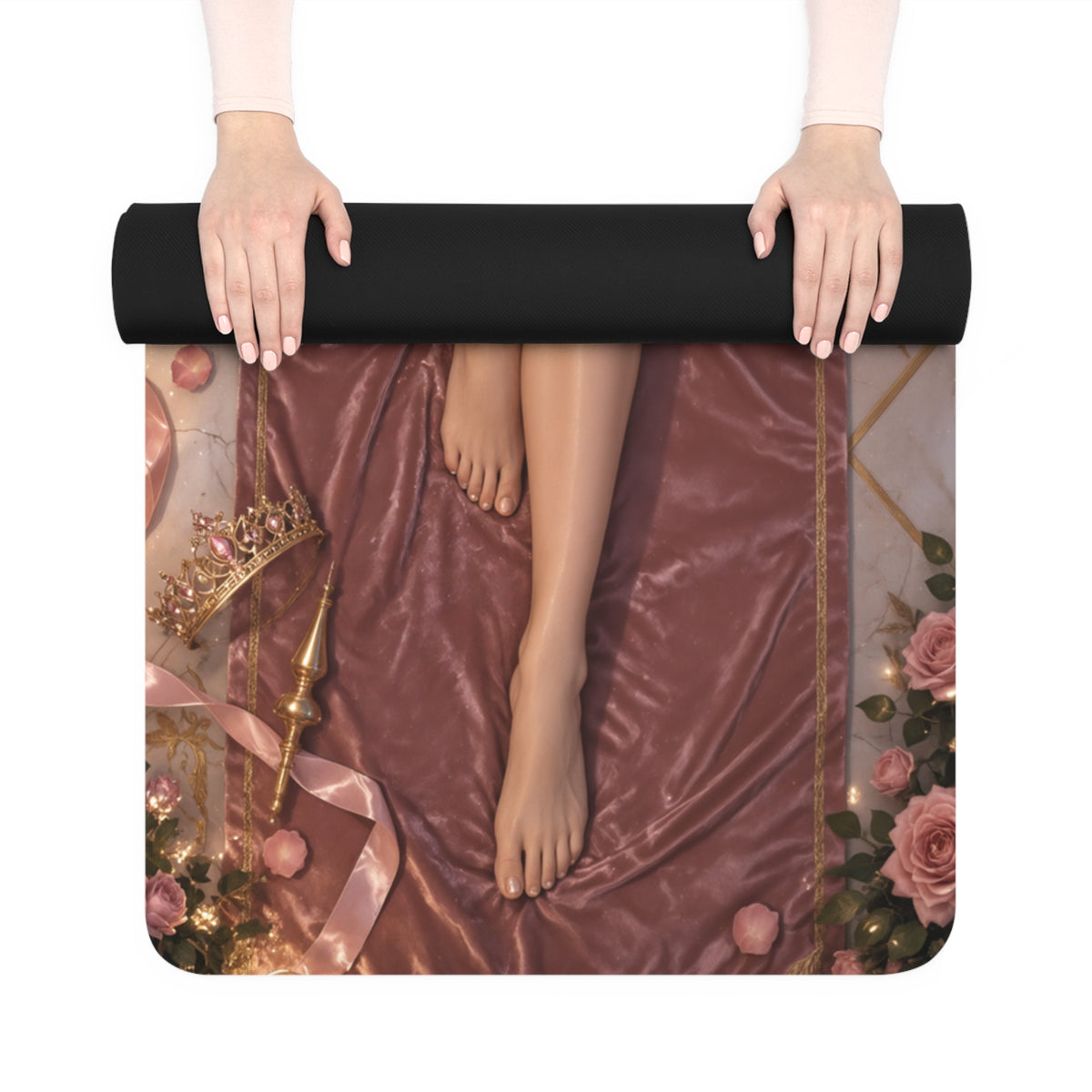 Princess Aurora Non Slip Workout Mat 24x72 Yoga Pilates Fitness