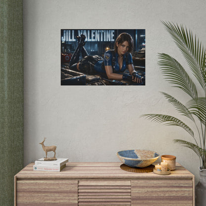 Jill Valentine Character Poster Gamer Room Wall Art Collectible Decor