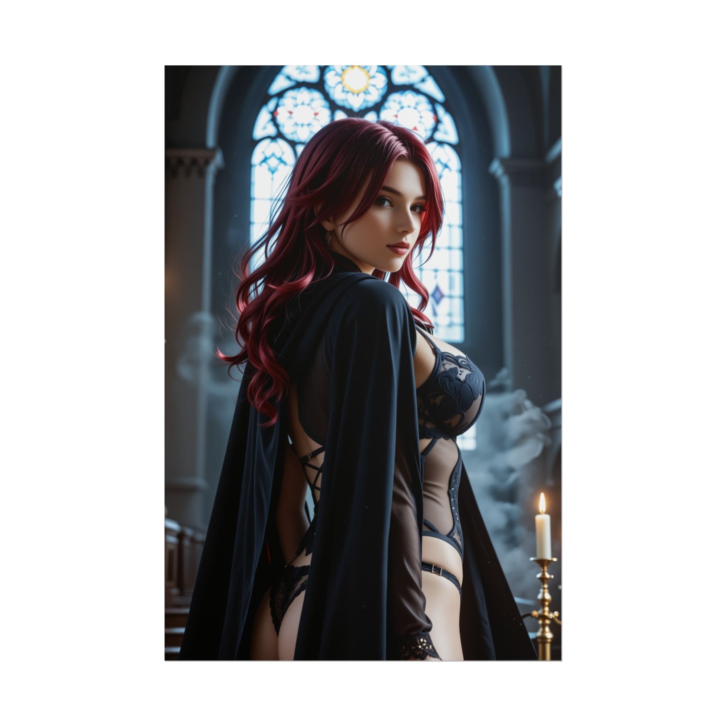 Настінний художній плакат Вайфу | Принт аніме Розарія для ігрової обстановки або спальні