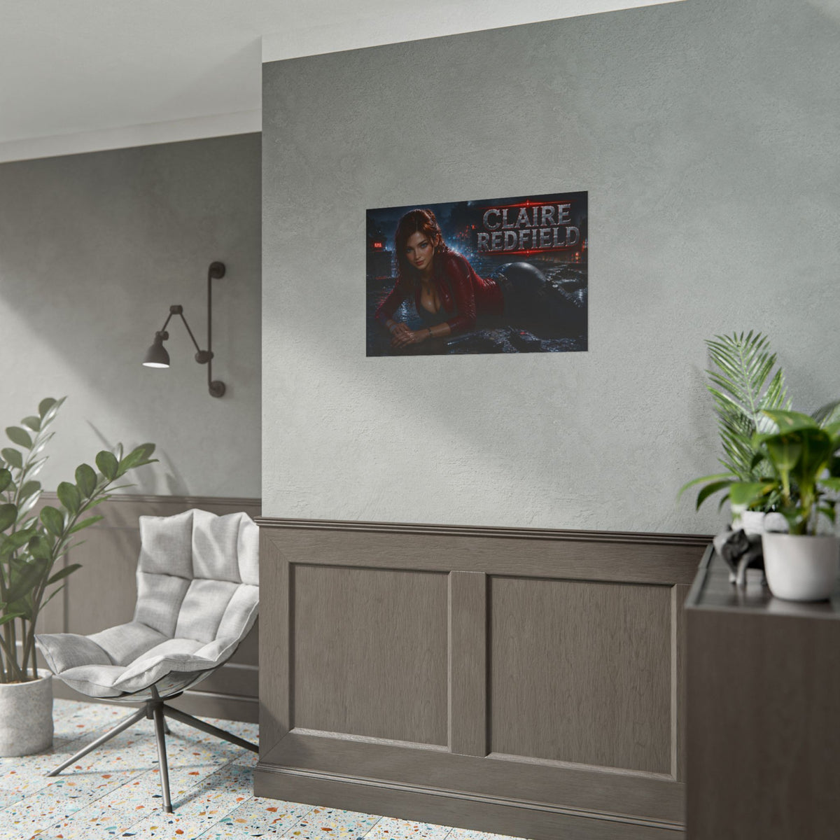 Claire Redfield Character Poster Gaming Setup Wall Decor Collector Print
