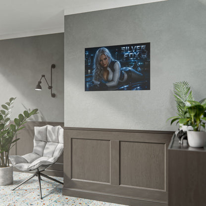 Comic Wall Art Silver Fox Poster Heroine Room Decor Collectible Character Print