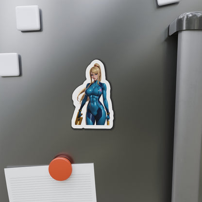 Samus Aran Magnet – Anime-Weltraumjäger-Kühlschrankmagnet, Dekoration fürs Gaming-Zimmer