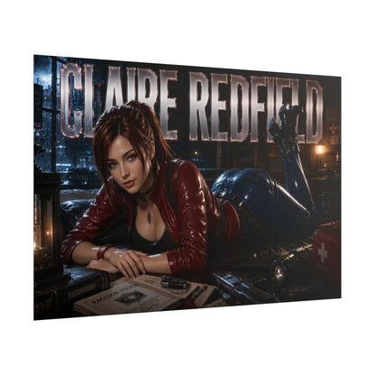 Claire Redfield Resident Evil Poster Gaming Wall Art Gamer Room Decor Art Print